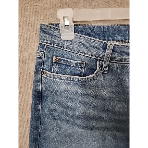 Lee Friction Resistant Jeans Womens 12 Long Blue Medium Wash Straight Leg NEW - Picture 2 of 10